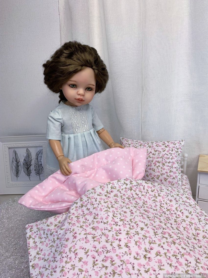 Кукольная постель со сменным бельём (фото 6)