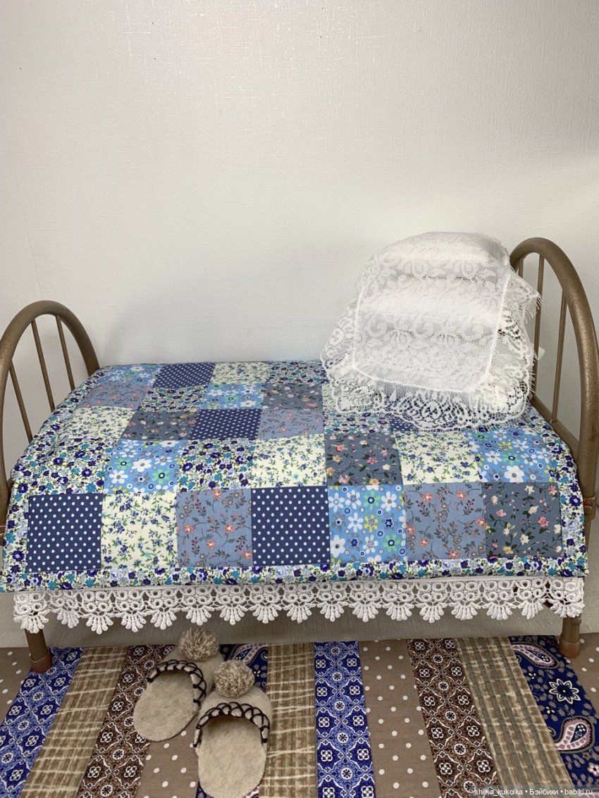 Кукольное одеяло в деревенском стиле