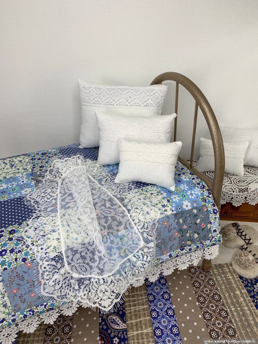 Кукольное одеяло в деревенском стиле