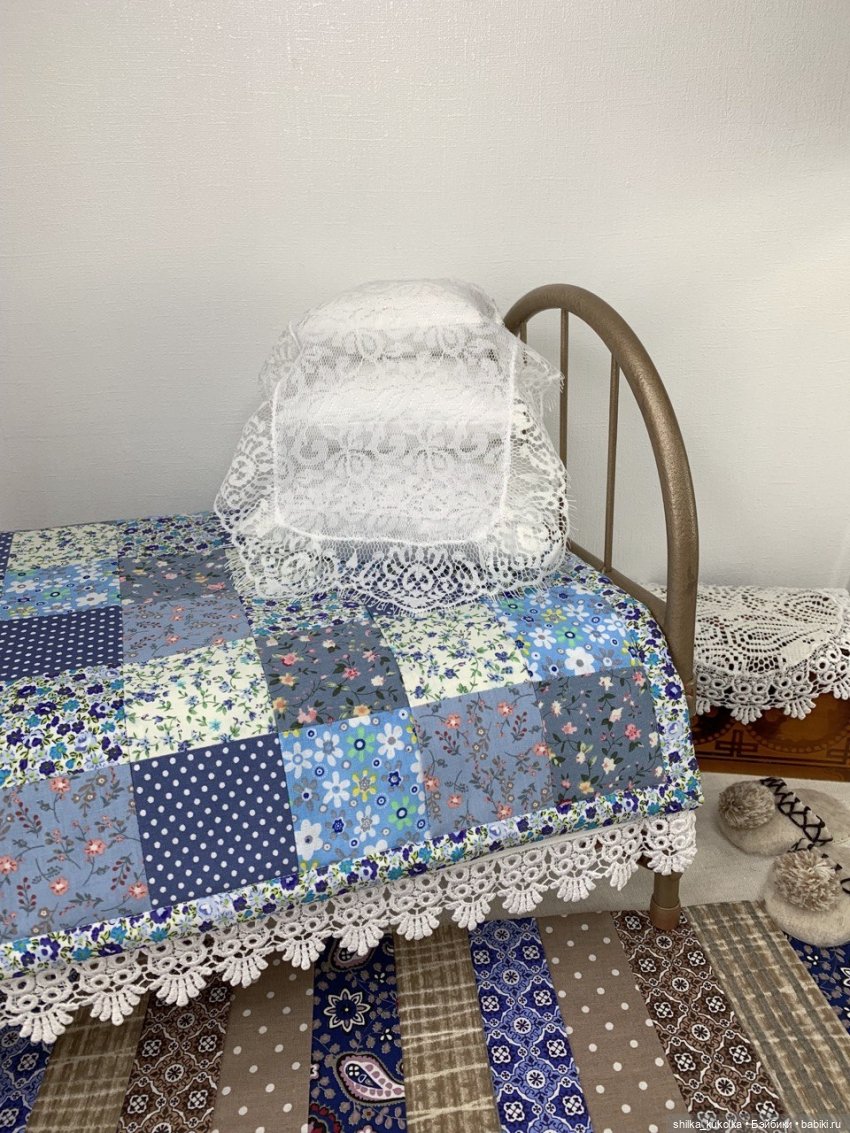 Кукольное одеяло в деревенском стиле
