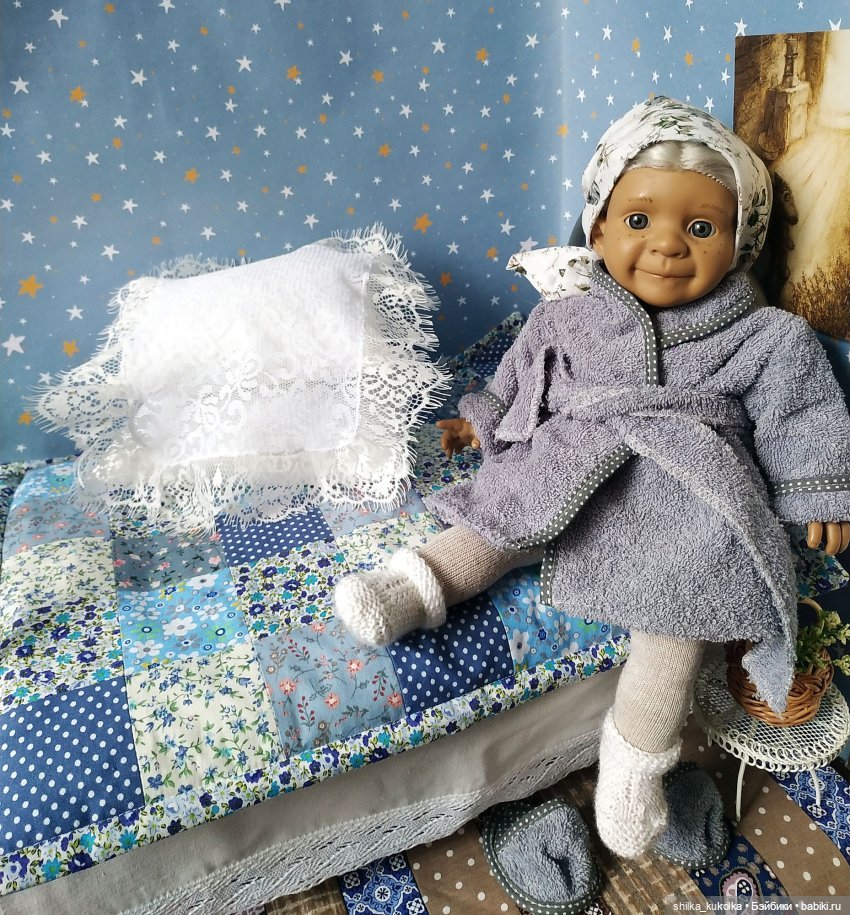 Хозяйка голубого одеяла — Аксессуары для кукол своими руками: идеи (фото 6)