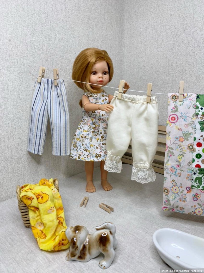 Стирка в разгаре — Авторские украшения и аксессуары для кукол: фото (фото 6)