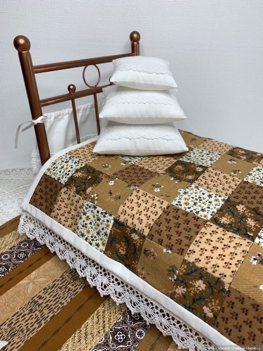 Кровать как у бабушки — Кукольная миниатюра своими руками: еда