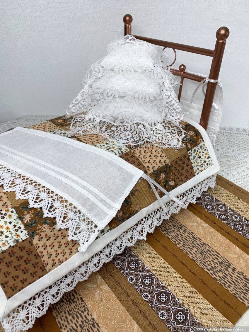 Кровать как у бабушки — Кукольная миниатюра своими руками: еда (фото 9)