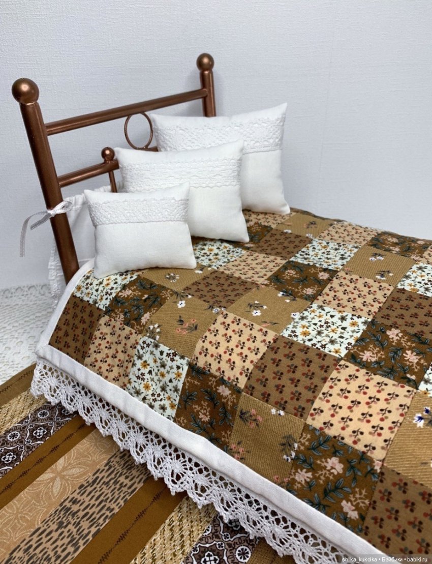 Кровать как у бабушки — Кукольная миниатюра своими руками: еда