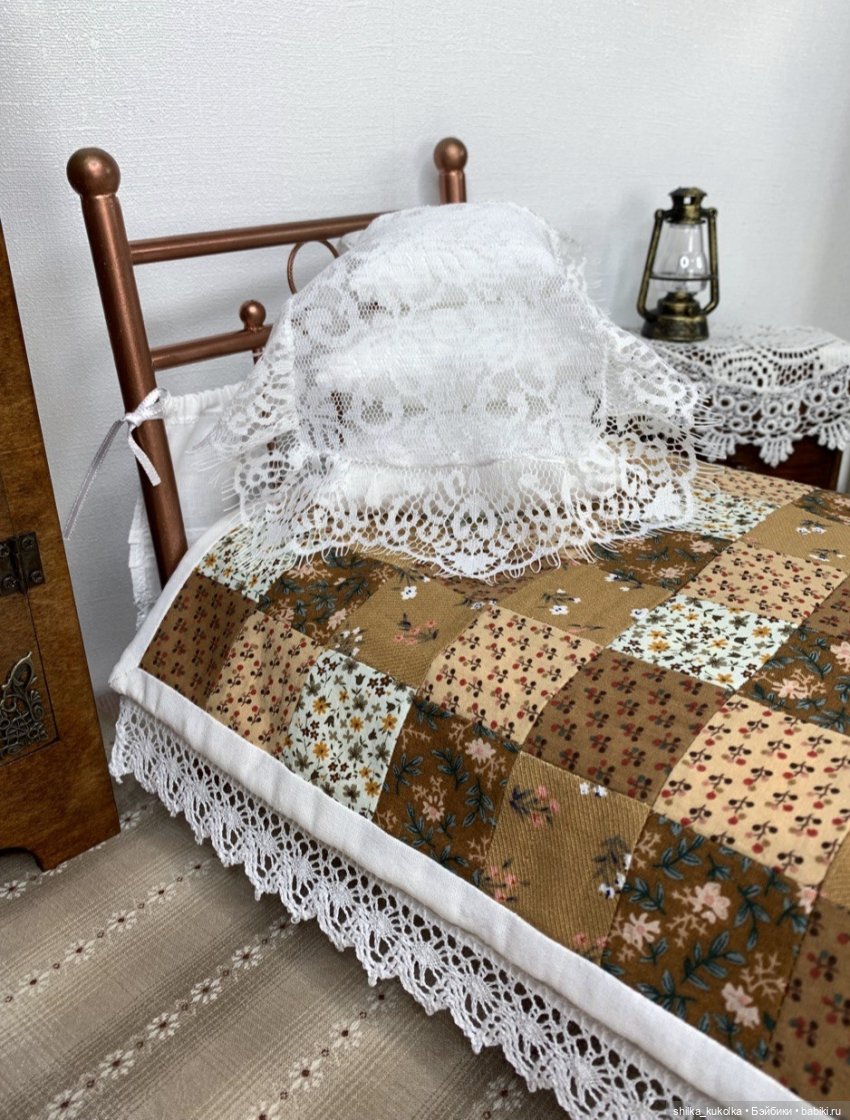 Кровать как у бабушки — Кукольная миниатюра своими руками: еда