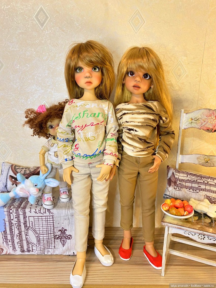 Посидеть с сестренкой | Бэйбики Посидеть с сестренкой — Куклы Kaye Wiggs (Кайе Виггс): авторские BJD (БЖД) (фото 6)