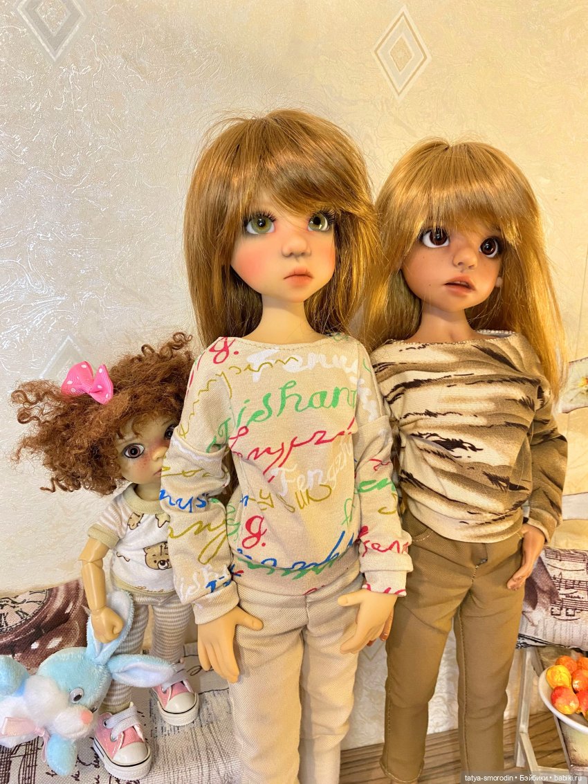 Посидеть с сестренкой | Бэйбики Посидеть с сестренкой — Куклы Kaye Wiggs (Кайе Виггс): авторские BJD (БЖД) (фото 7)