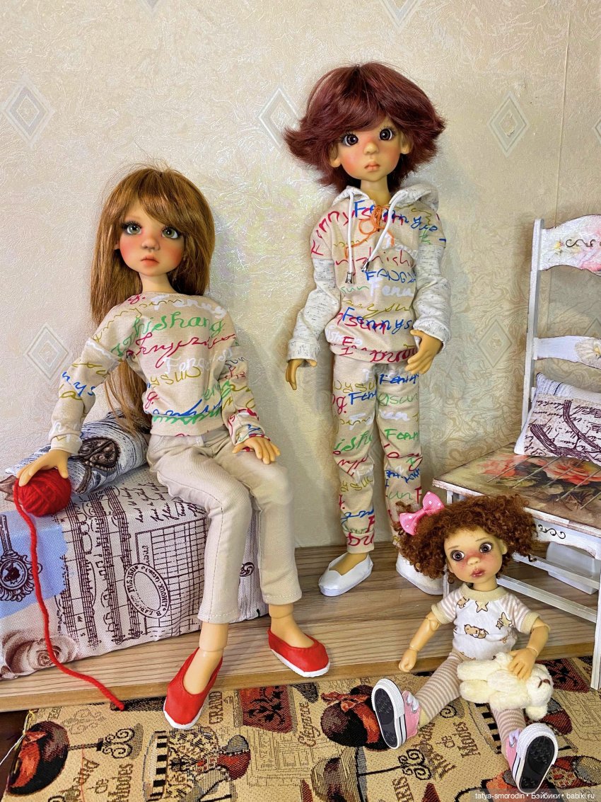 Посидеть с сестренкой | Бэйбики Посидеть с сестренкой — Куклы Kaye Wiggs (Кайе Виггс): авторские BJD (БЖД) (фото 10)