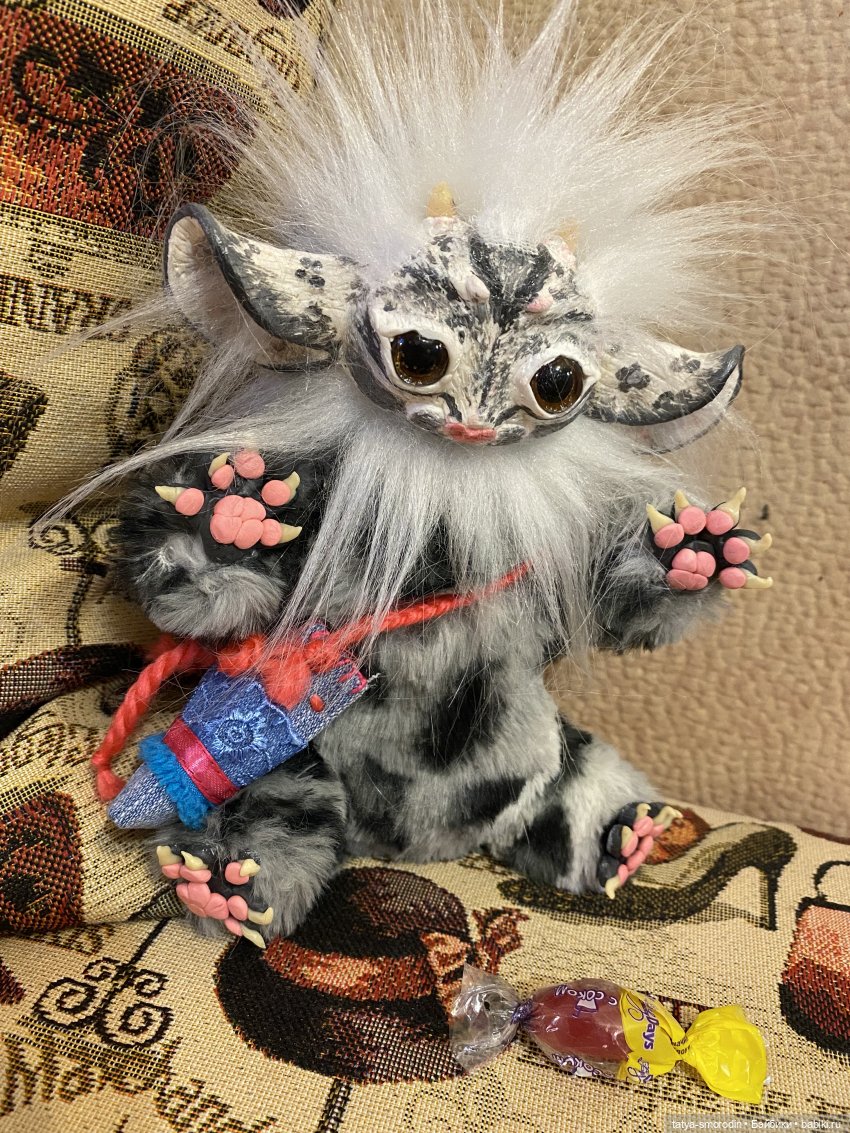 Зверье мое. 2 часть — Игрушки в смешанной технике (мех и глина): Арт