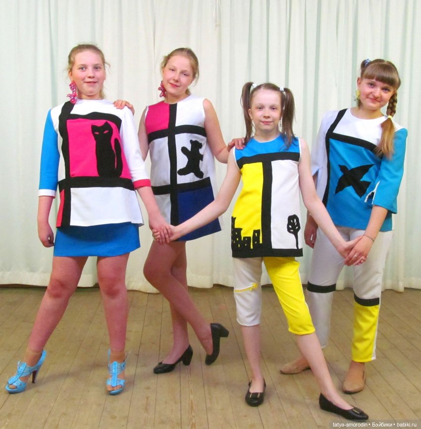 Линия одежды "Мондриан" — Одежда и обувь для кукол своими руками: фото (фото 9)