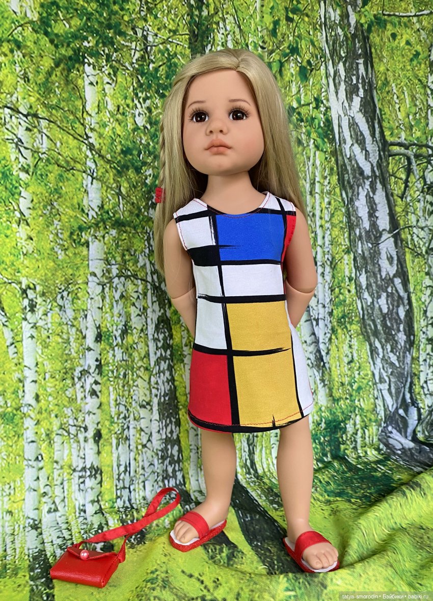 Линия одежды "Мондриан" — Одежда и обувь для кукол своими руками: фото