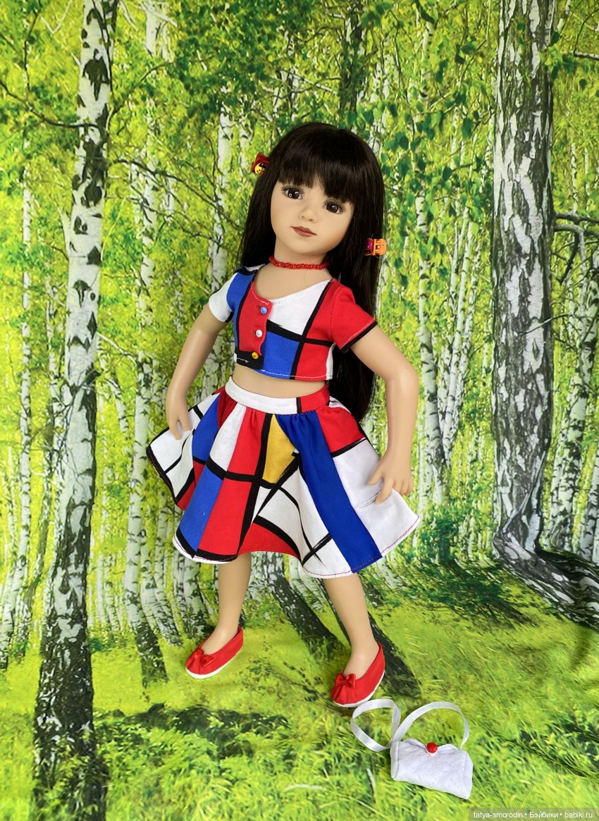 Линия одежды "Мондриан" — Одежда и обувь для кукол своими руками: фото