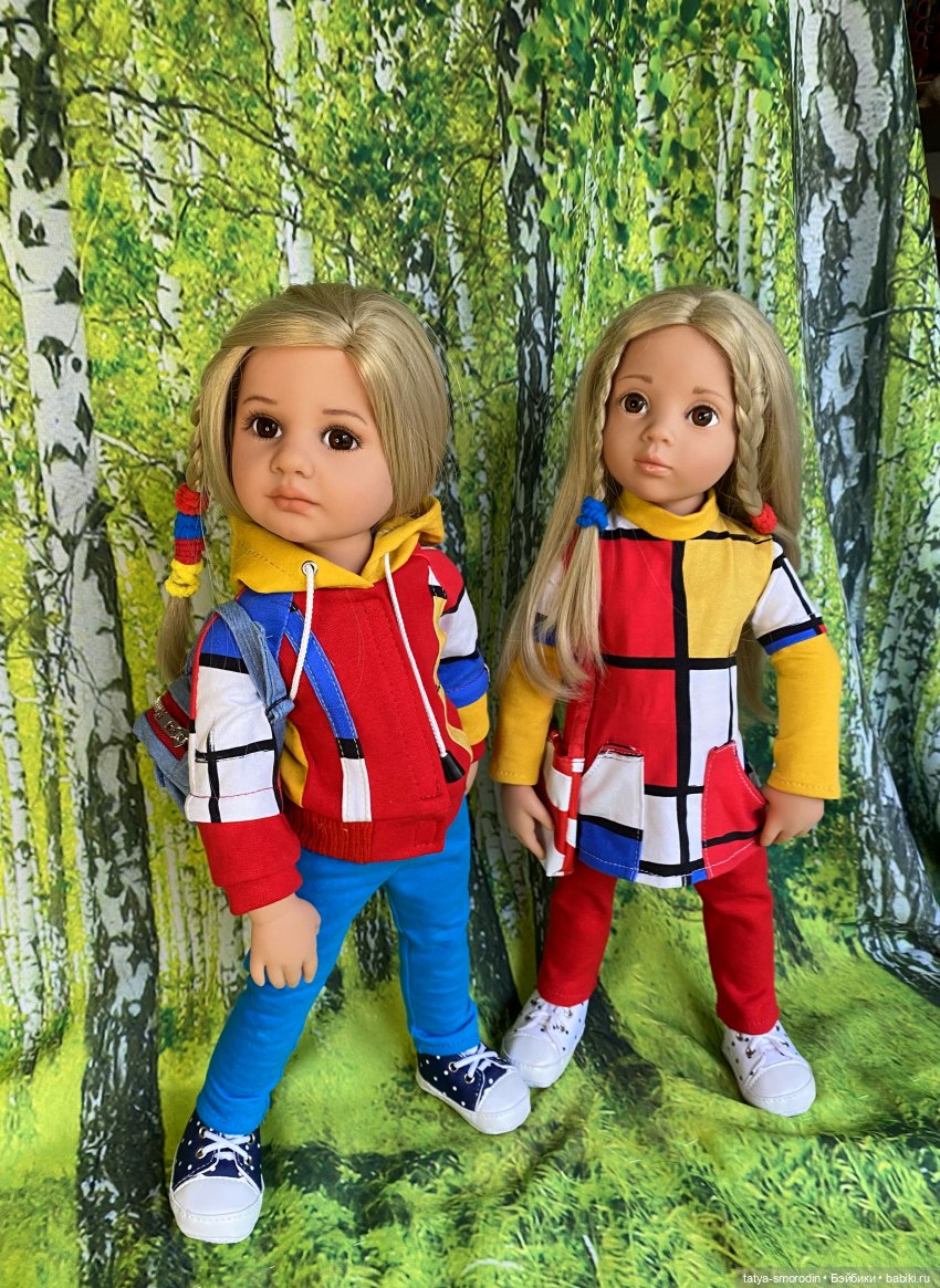 Линия одежды "Мондриан" — Одежда и обувь для кукол своими руками: фото