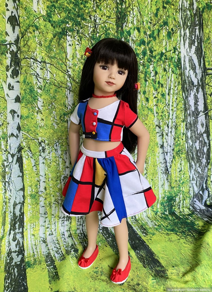 Линия одежды "Мондриан" — Одежда и обувь для кукол своими руками: фото