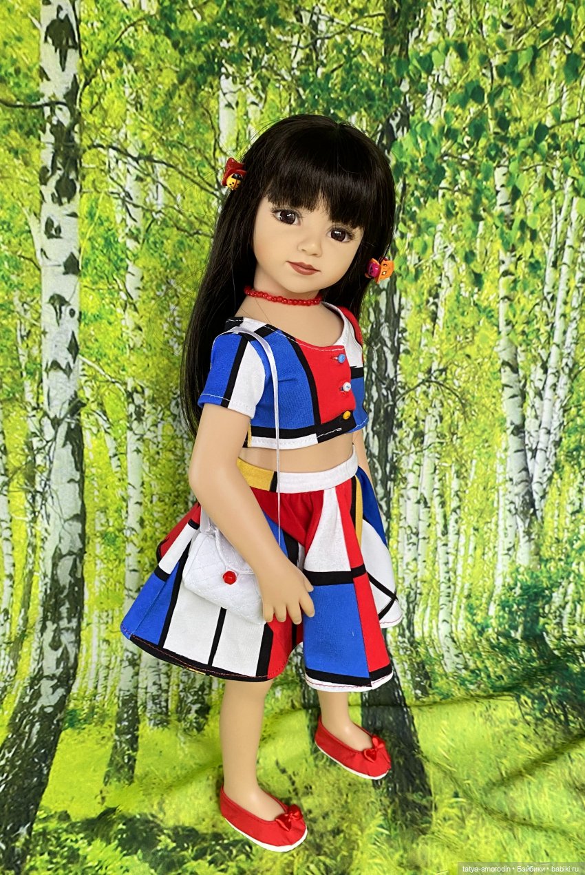 Линия одежды "Мондриан" — Одежда и обувь для кукол своими руками: фото