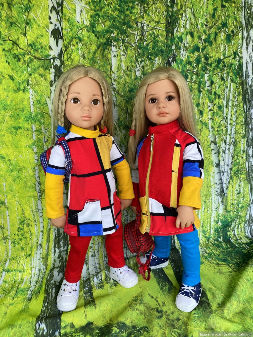 Линия одежды "Мондриан" — Одежда и обувь для кукол своими руками: фото