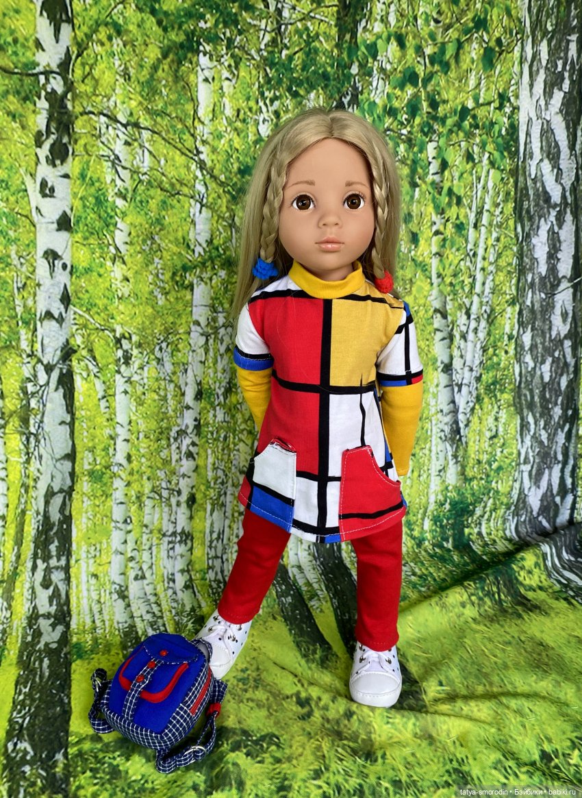 Линия одежды "Мондриан" — Одежда и обувь для кукол своими руками: фото