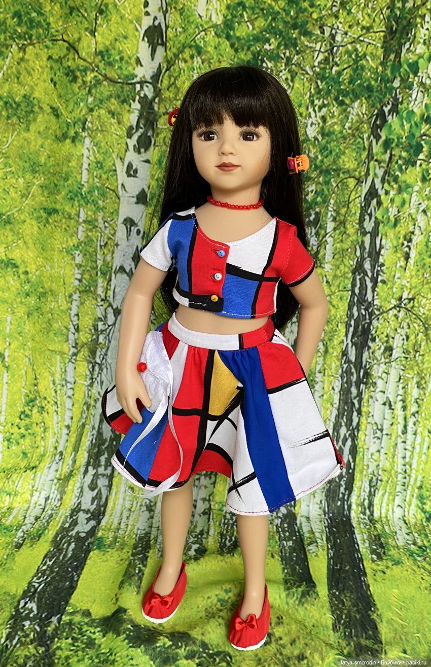 Линия одежды "Мондриан" — Одежда и обувь для кукол своими руками: фото