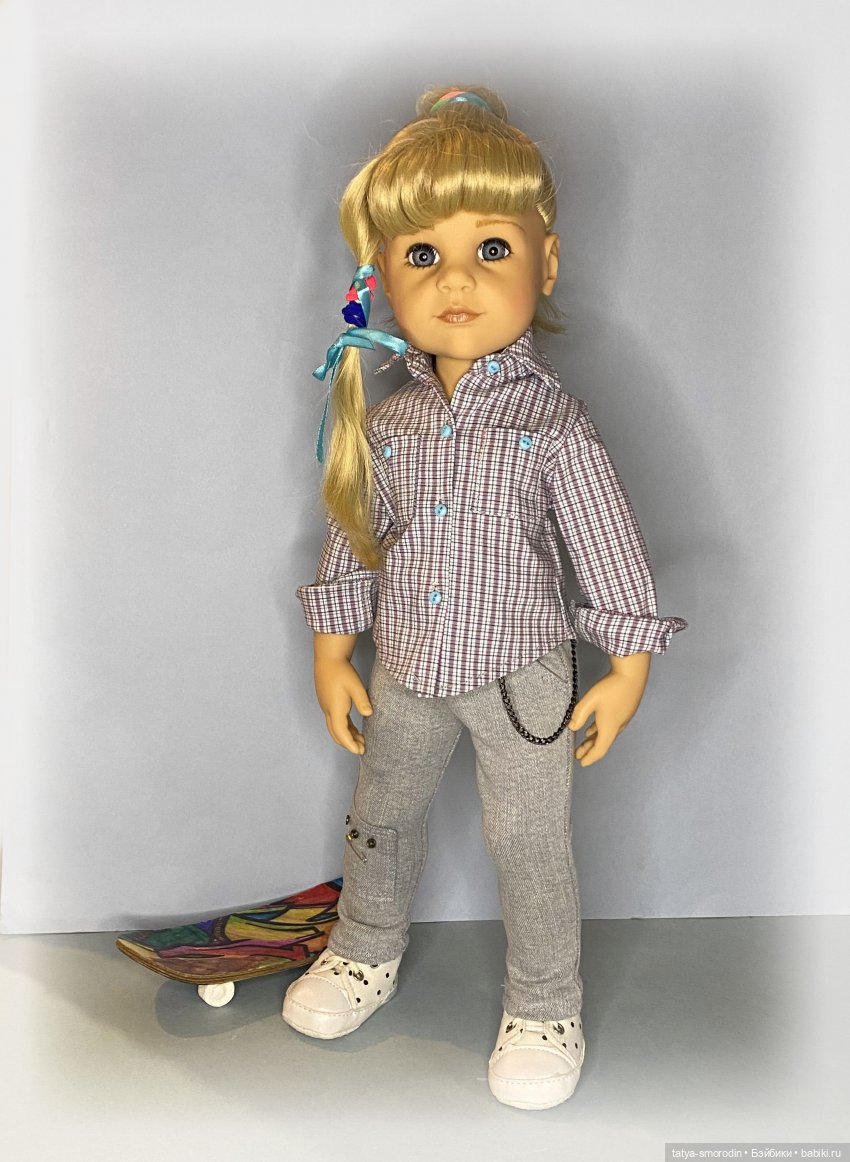Джинсы, рубашки, жилеты — Одежда и обувь для кукол своими руками: фото (фото 3)