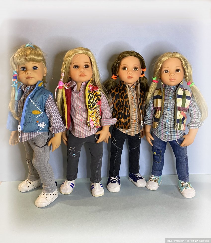 Джинсы, рубашки, жилеты — Одежда и обувь для кукол своими руками: фото