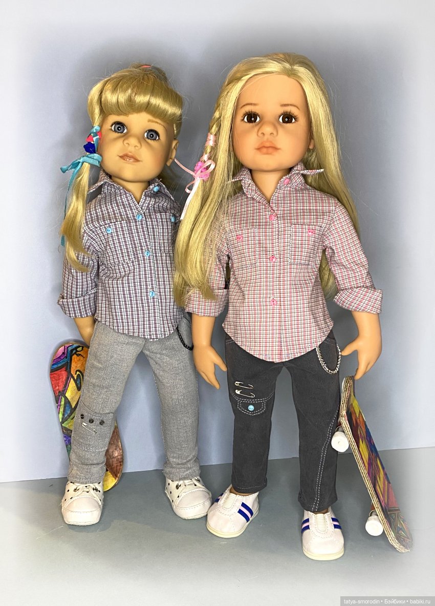 Джинсы, рубашки, жилеты — Одежда и обувь для кукол своими руками: фото (фото 4)