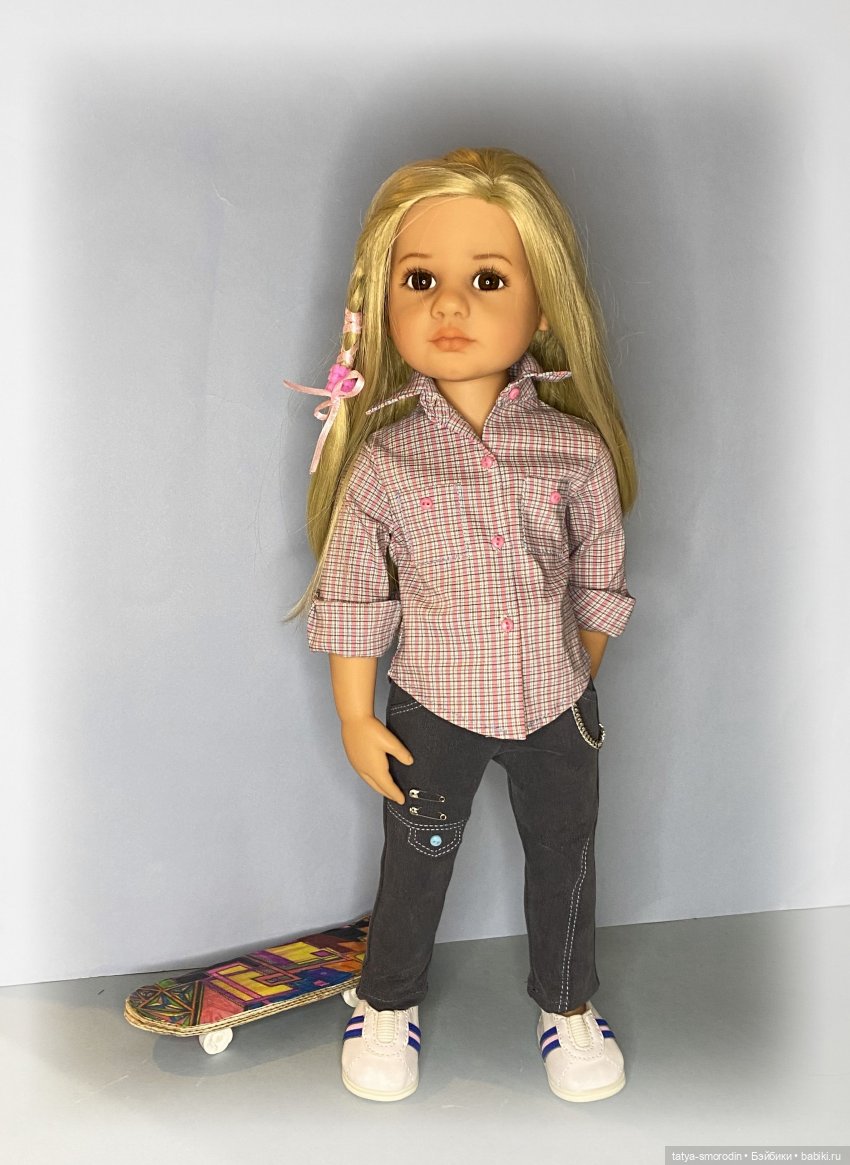Джинсы, рубашки, жилеты — Одежда и обувь для кукол своими руками: фото (фото 5)