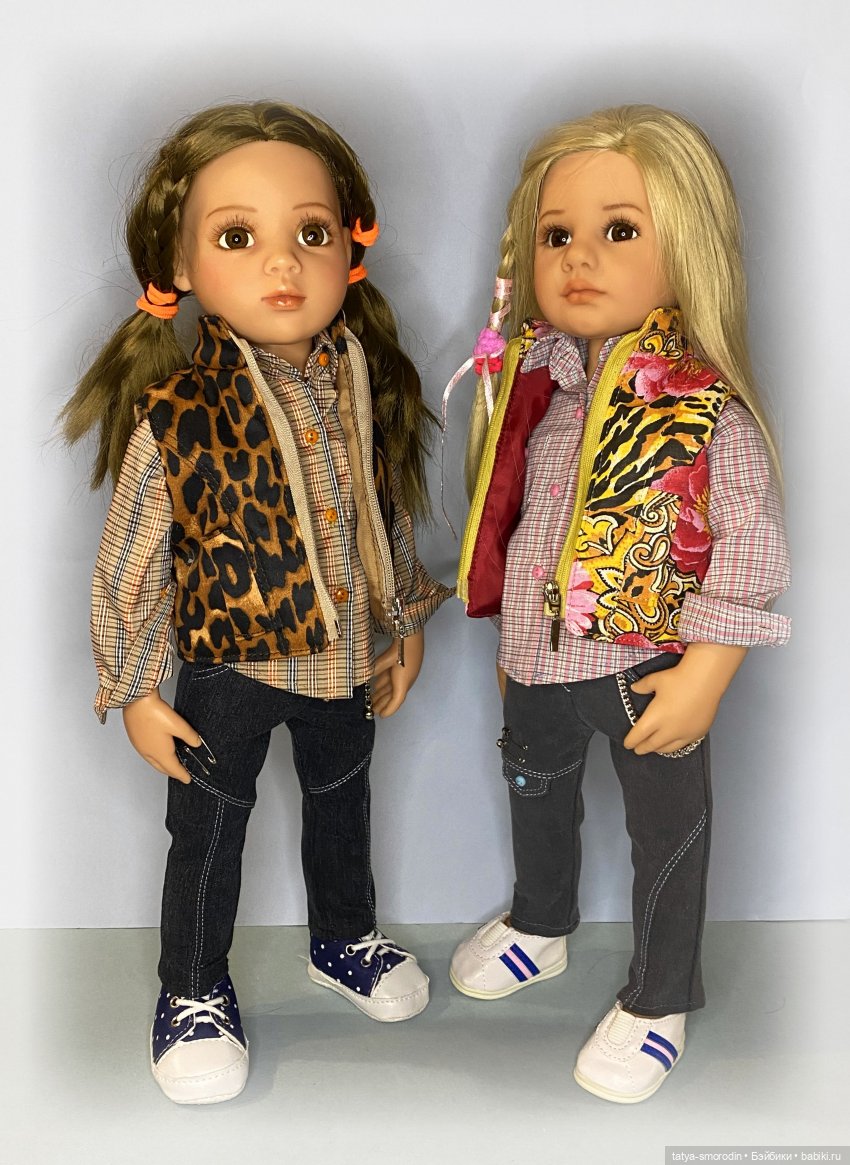 Джинсы, рубашки, жилеты — Одежда и обувь для кукол своими руками: фото