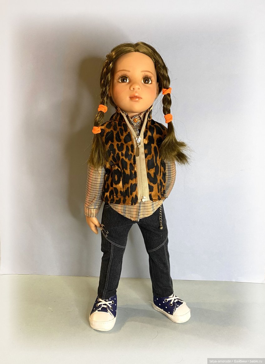 Джинсы, рубашки, жилеты — Одежда и обувь для кукол своими руками: фото (фото 10)