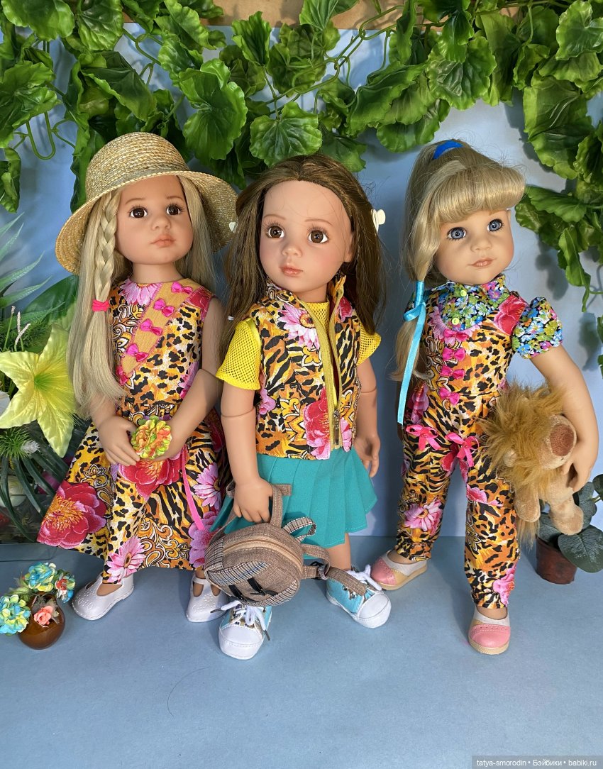 Немного джунглей | Бэйбики Немного джунглей — Одежда и обувь для кукол своими руками: фото