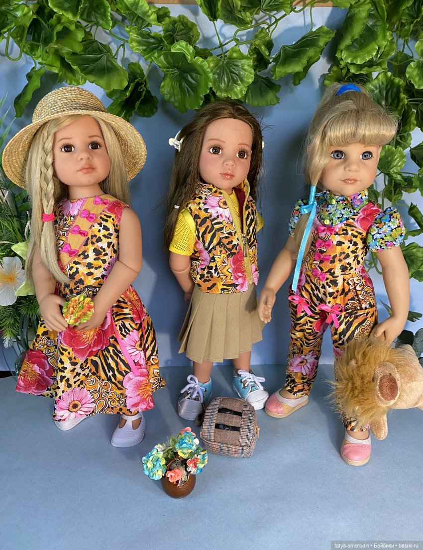 Немного джунглей | Бэйбики Немного джунглей — Одежда и обувь для кукол своими руками: фото