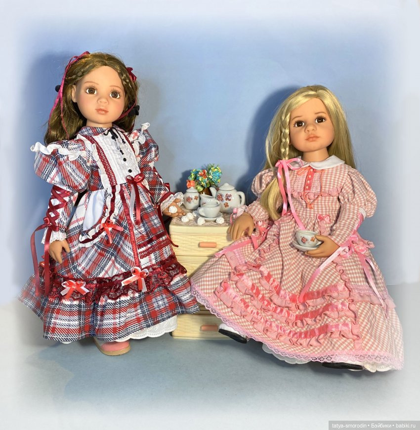 Две барышни | Бэйбики Две барышни — Одежда и обувь для кукол своими руками: фото