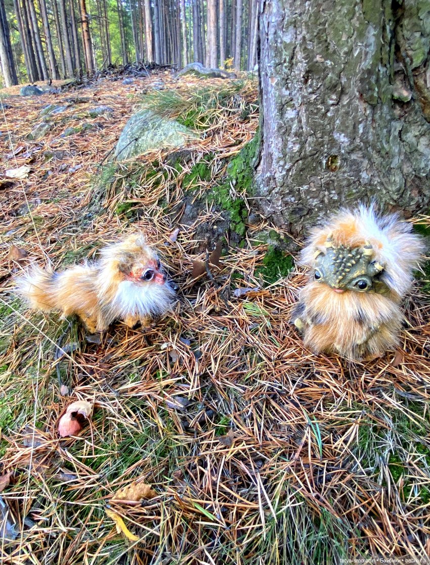 На свободе — Игрушки в смешанной технике (мех и глина): Арт