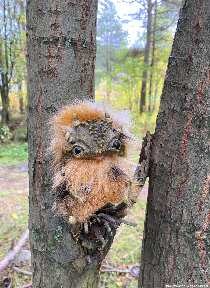 На свободе — Игрушки в смешанной технике (мех и глина): Арт (фото 3)