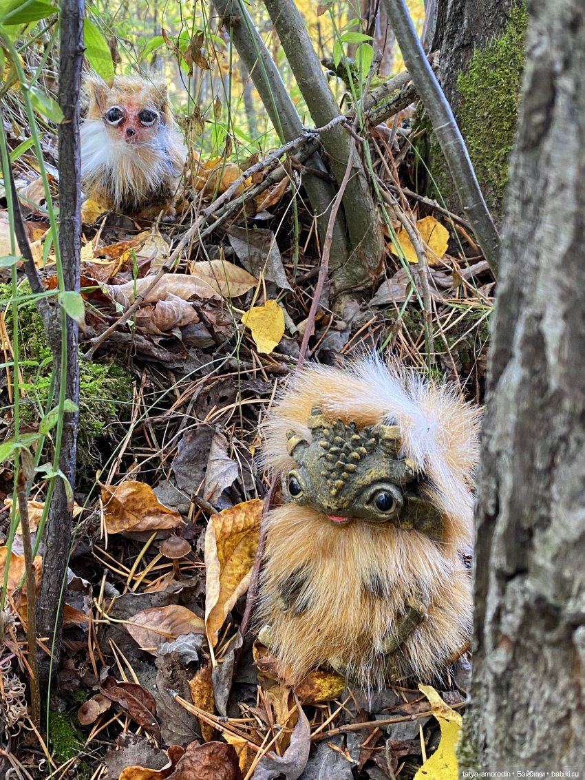 На свободе — Игрушки в смешанной технике (мех и глина): Арт