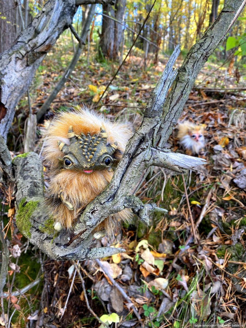 На свободе — Игрушки в смешанной технике (мех и глина): Арт