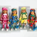 Нарядный плащ для кукол Готц