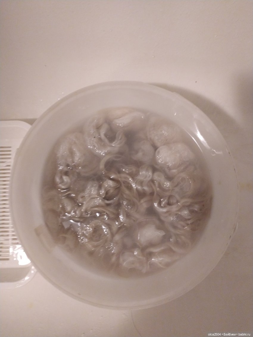 Превращение руна ангорской козочки в шелковые локоны (фото 7)