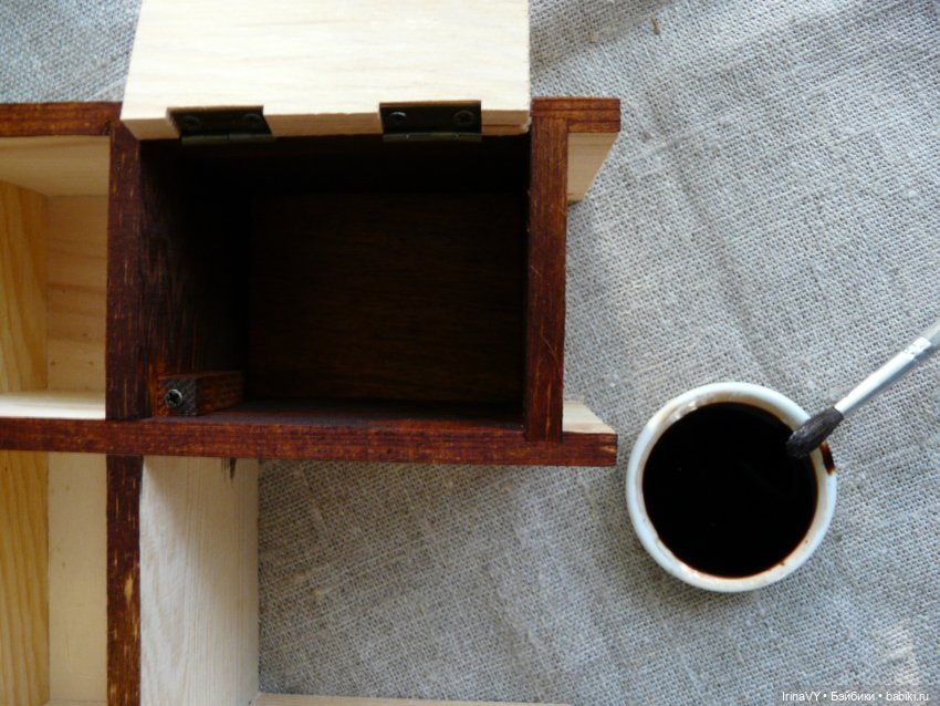 «Мой письменный верный стол!». Столик-шкатулка в винтажном стиле (фото 2)