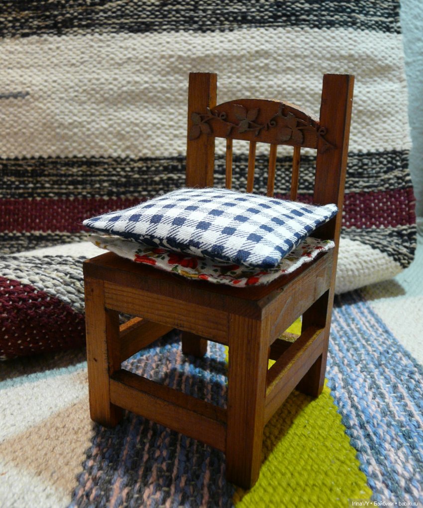 Самый важный предмет мебели. Кукольный стульчик в винтажном стиле (фото 9)