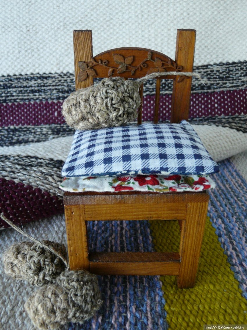Самый важный предмет мебели. Кукольный стульчик в винтажном стиле
