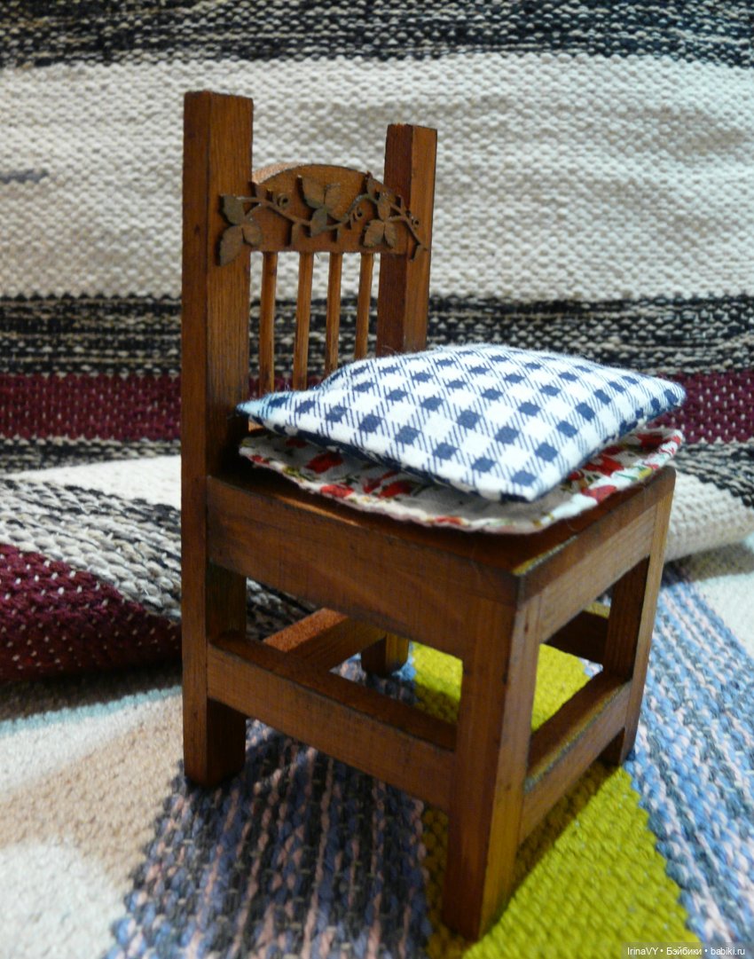 Самый важный предмет мебели. Кукольный стульчик в винтажном стиле (фото 10)