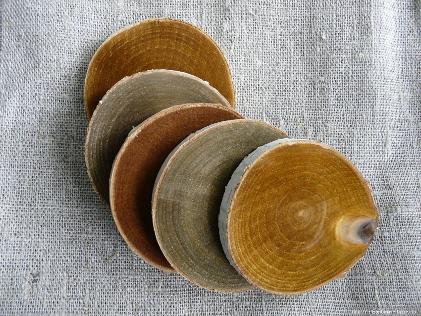 Ёлочные игрушки из дерева, из спилов - Набор "Лесные жители" (фото 3)