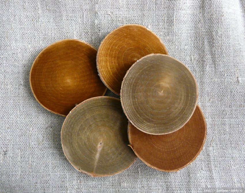 Ёлочные игрушки из дерева, из спилов - Набор "Лесные жители" (фото 2)