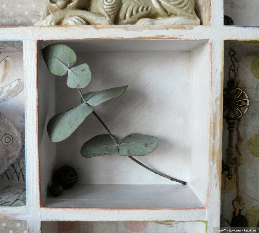 Витринка для мелочей в стиле шебби-шик | Бэйбики Витринка для мелочей в стиле шебби-шик