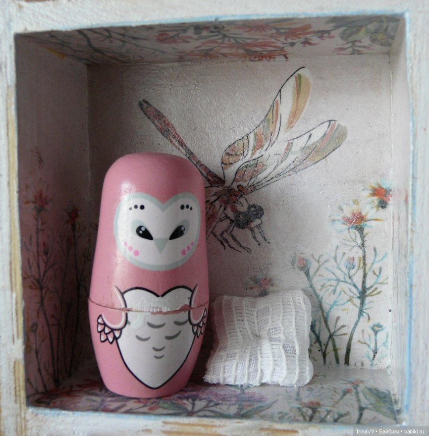 Витринка для мелочей в стиле шебби-шик | Бэйбики Витринка для мелочей в стиле шебби-шик