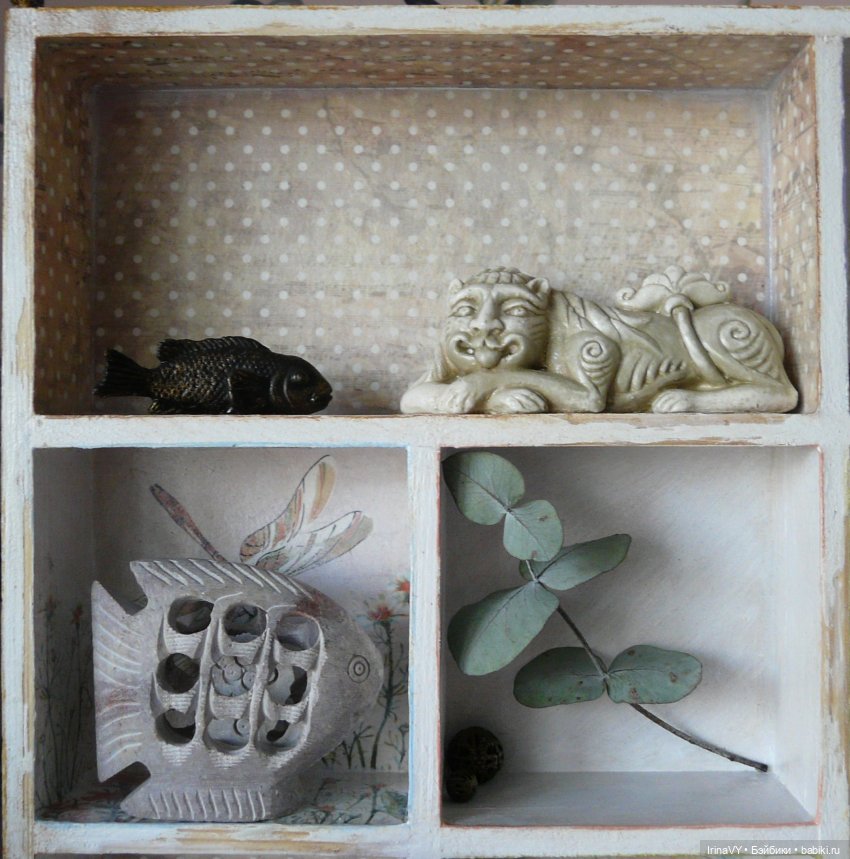 Витринка для мелочей в стиле шебби-шик | Бэйбики Витринка для мелочей в стиле шебби-шик