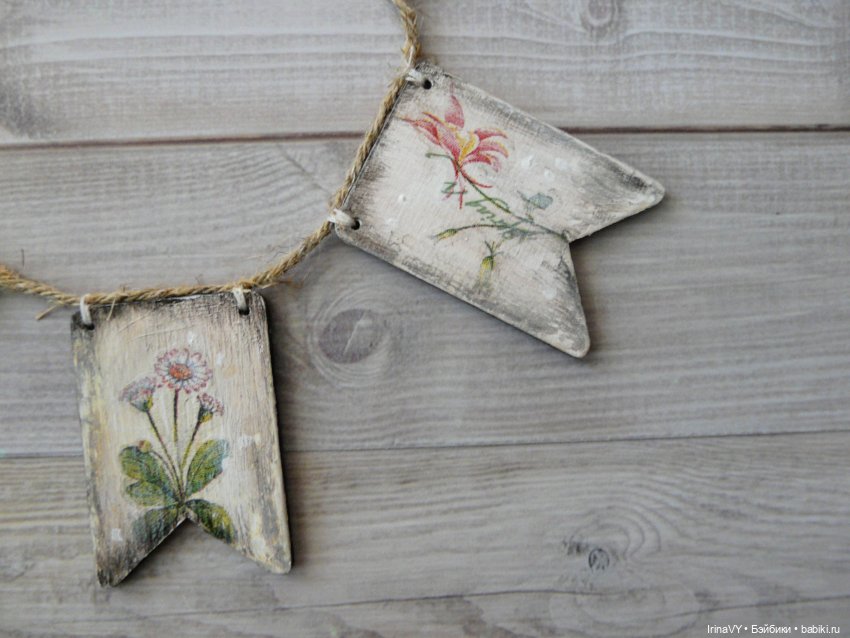 Очень "старые" флажки — Создание миниатюры: МК (фото 6)