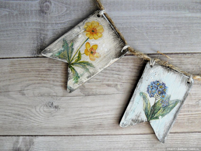 Очень "старые" флажки — Создание миниатюры: МК (фото 4)