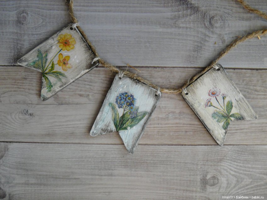 Очень "старые" флажки — Создание миниатюры: МК (фото 7)